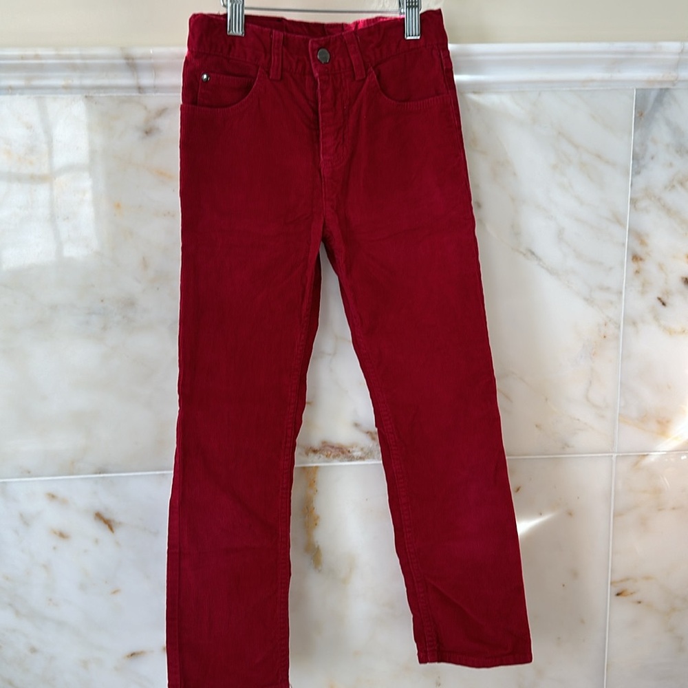 Jacadi Boys Red corduroy pants, size 8Y